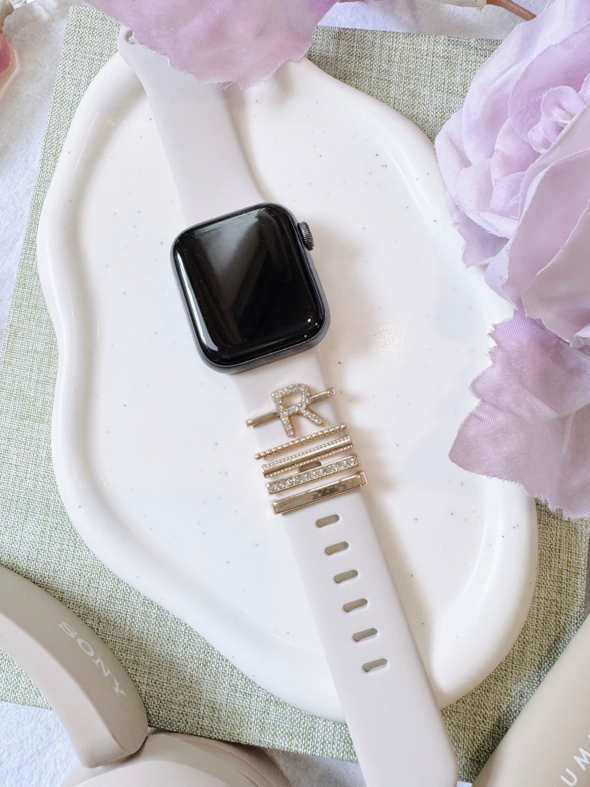 Watch band Initial Charms