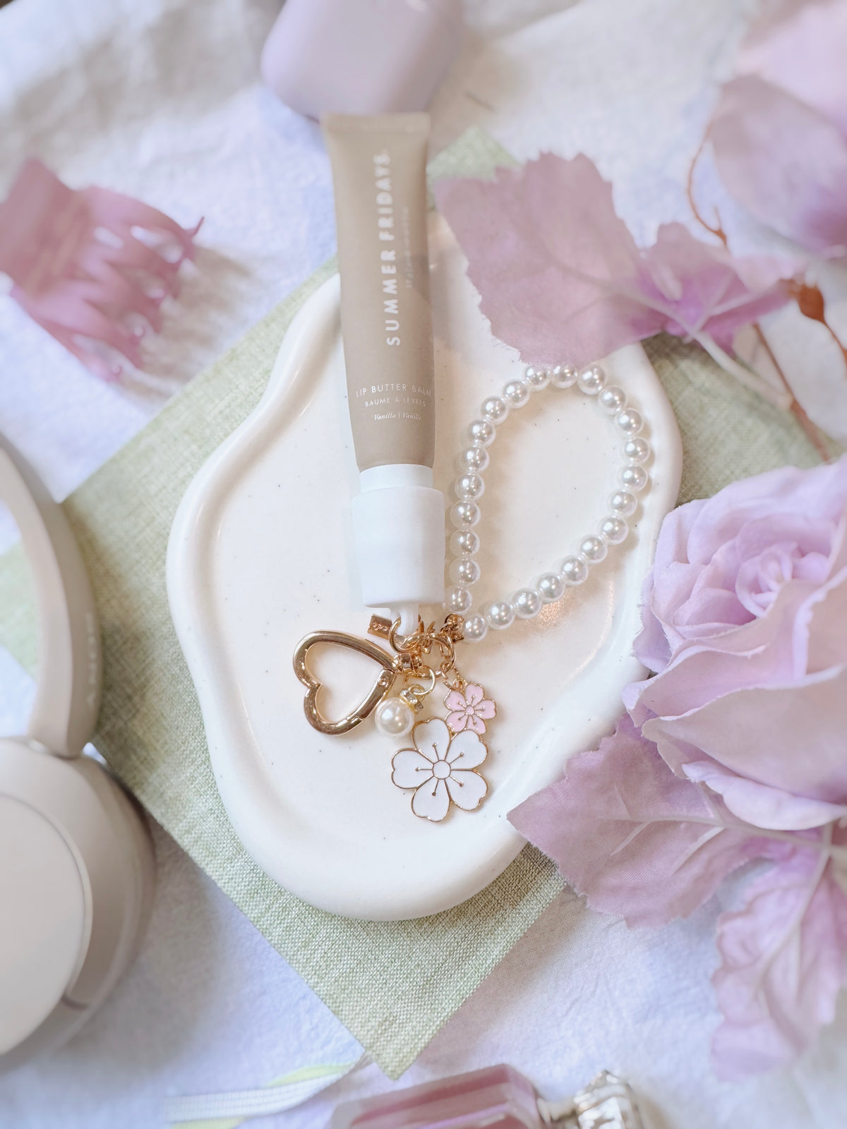 Lip Balm Cap Charm Keychain